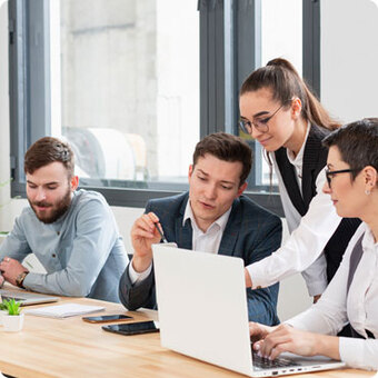 Recruitment team reviewing a requirement